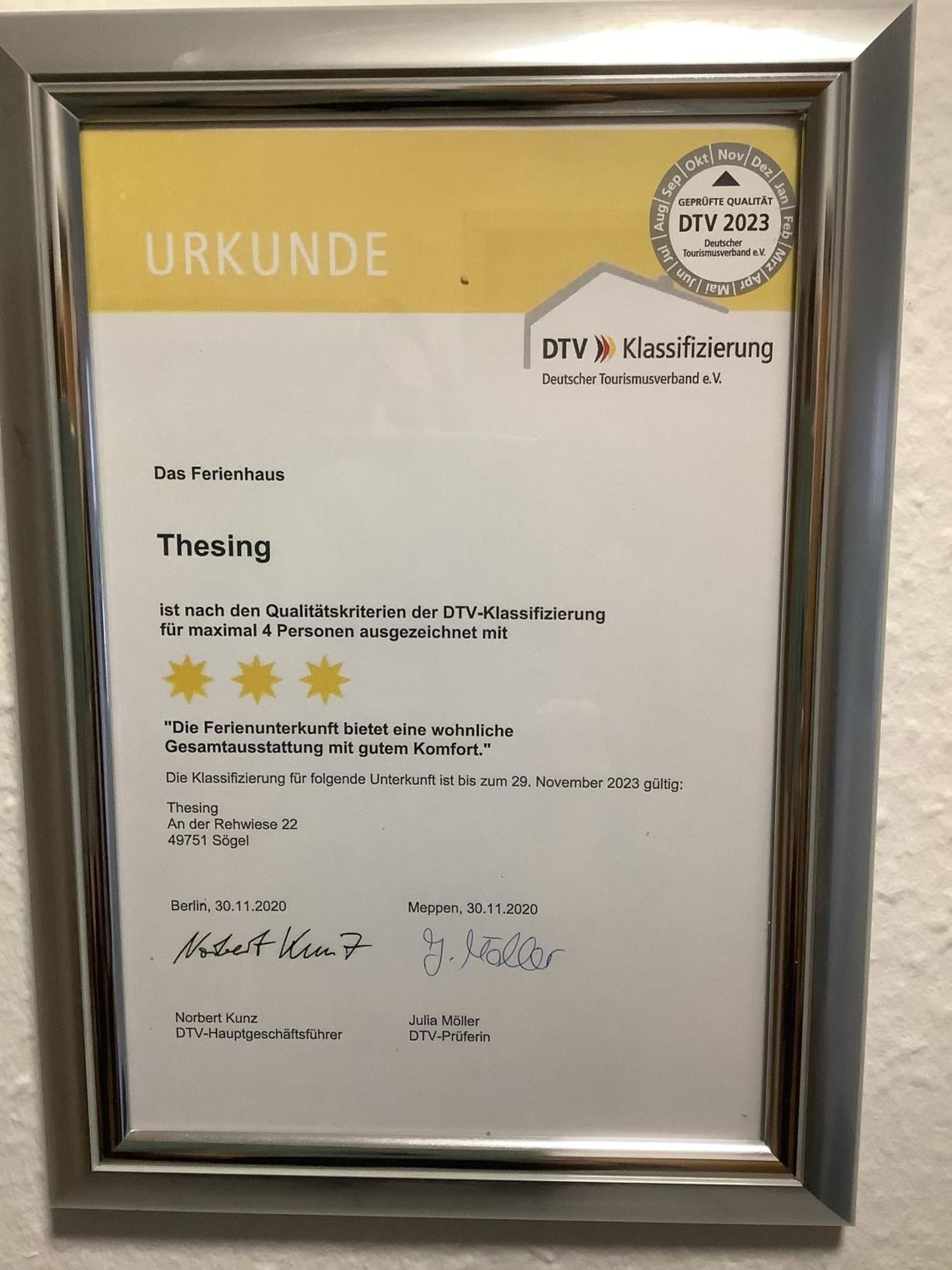 Ferienhaus Thesing Sögel Exteriér fotografie